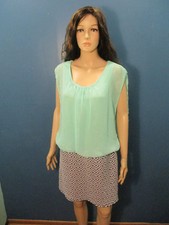 XL light blue black and white